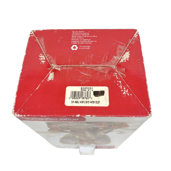 Vintage Ceramic Holiday Angel Tabletop Night Light by Elements 10 in Glow NIB - Picture 10 of 12